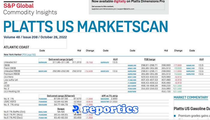 Platts price چیست؟