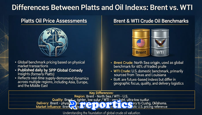 تفاوت Platts با Brent و WTI چیست